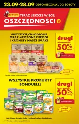 Gazetka promocyjna Biedronka - Od poniedzialku - Gazetka - ważna od 28.09 do 28.09.2024 - strona 8 - produkty: Pierogi, Krokiety, Bonduelle, Dron