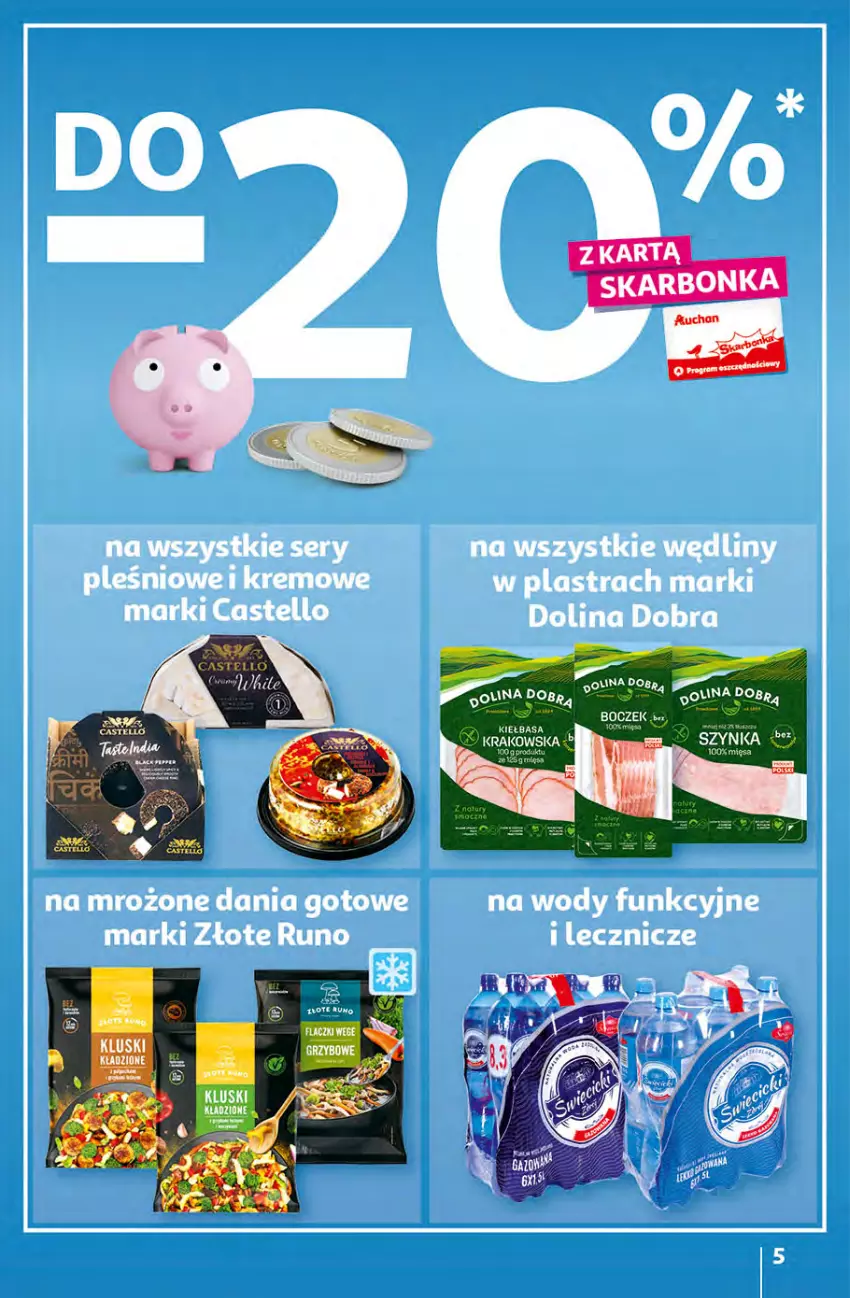 Gazetka promocyjna Auchan - Gazetka KORZYŚCI z kartą SKARBONKA Hipermarket Auchan - ważna 02.02 do 08.02.2023 - strona 5 - produkty: Dania gotowe, Mrożone dania gotowe, Ser, Znicz