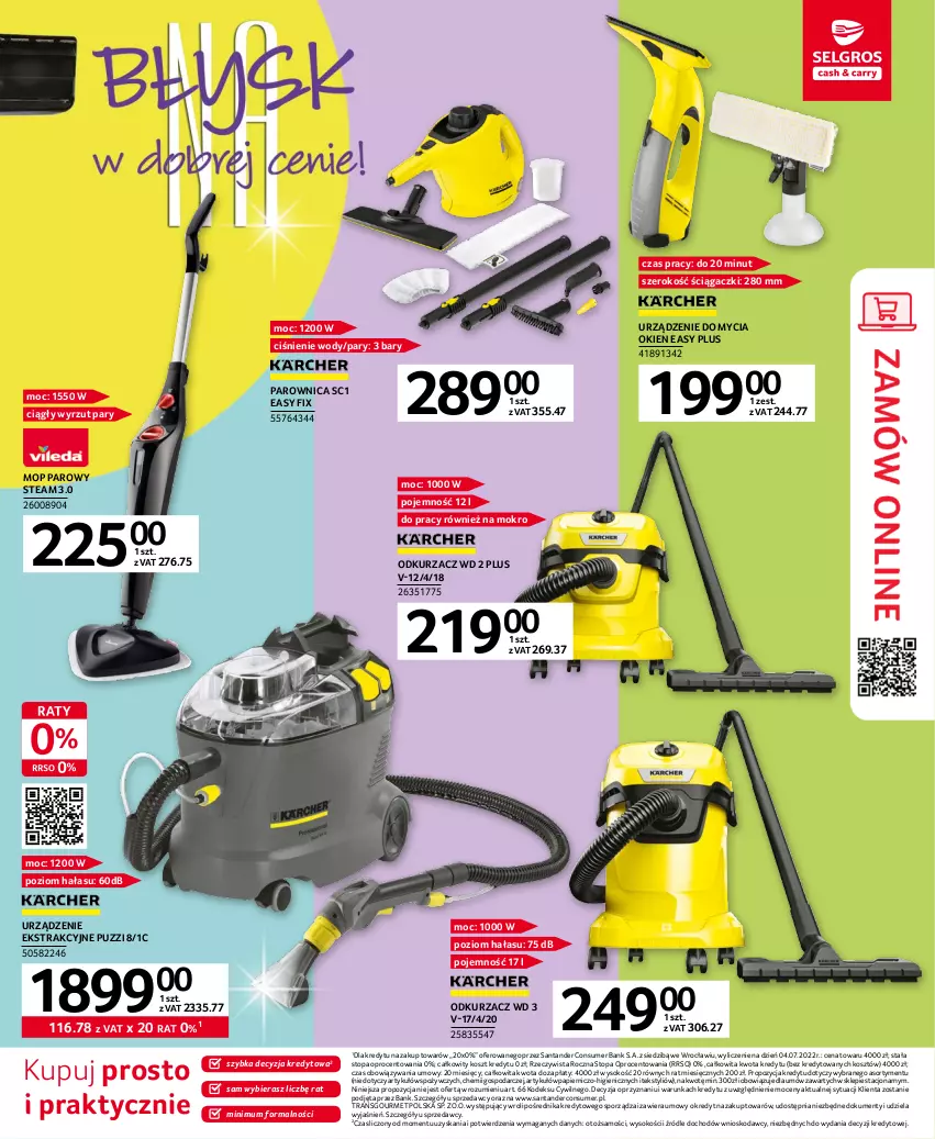 Gazetka promocyjna Selgros - Katalog Sprzątanie - ważna 02.03 do 15.03.2023 - strona 11 - produkty: Kosz, Mop, Mop parowy, Odkurzacz, Papier, Parownica, Por, Sok, Sprzedawcy, Top, Tran