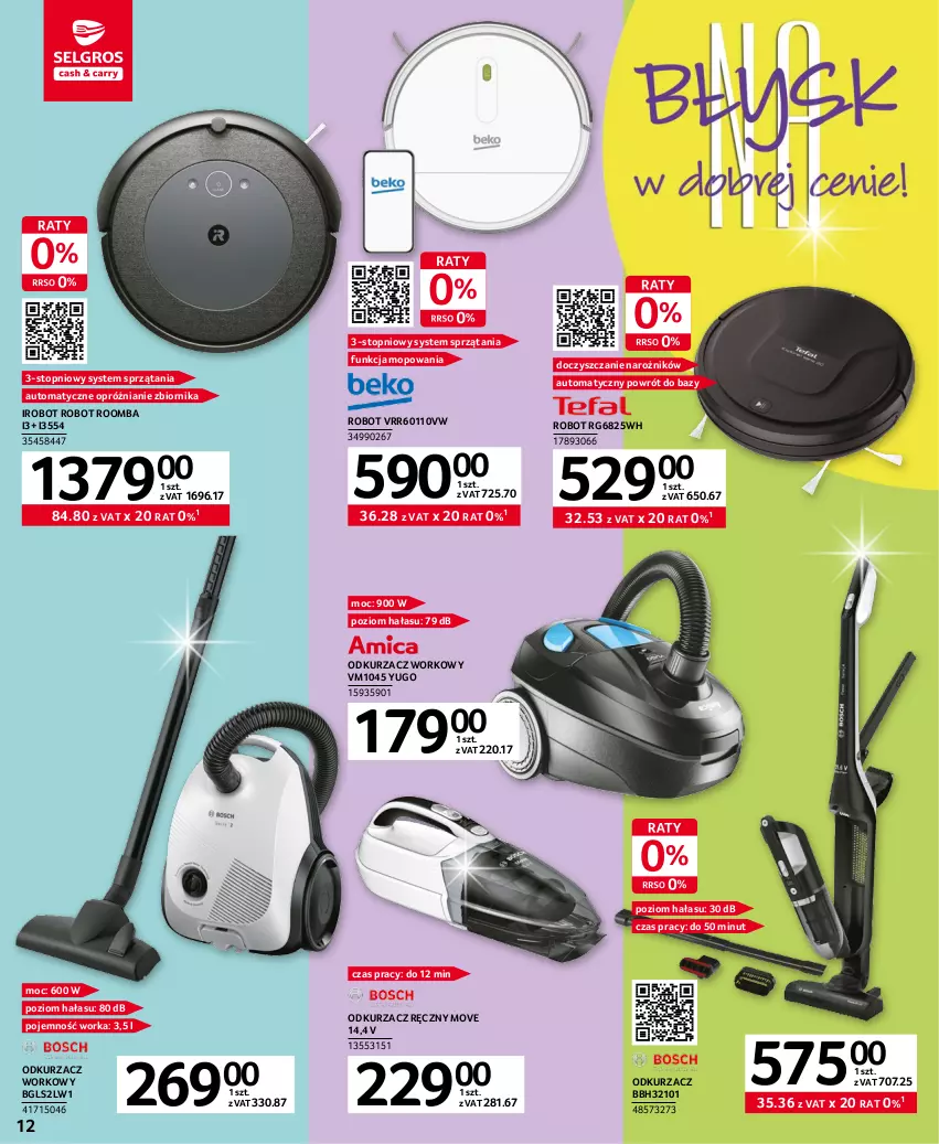 Gazetka promocyjna Selgros - Katalog Sprzątanie - ważna 02.03 do 15.03.2023 - strona 12 - produkty: IRobot, Mop, Narożnik, Odkurzacz, Orka, Robot, Roomba, Top