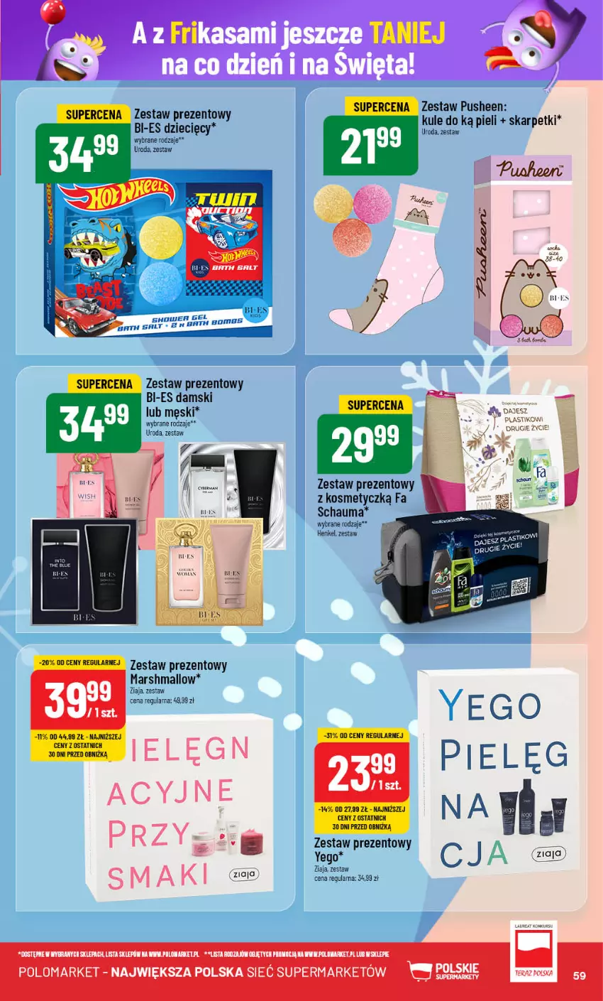 Gazetka promocyjna PoloMarket - Gazetka pomocyjna - ważna 04.12 do 10.12.2024 - strona 59 - produkty: Dzieci, Fa, Karp, Por, Schauma, Skarpetki, Zestaw prezentowy