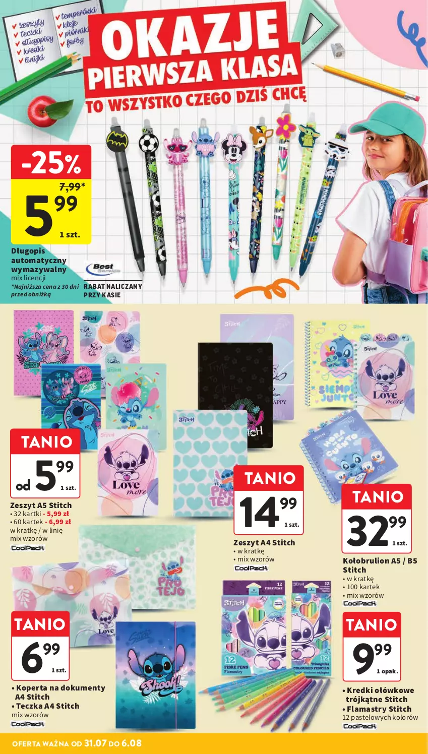 Gazetka promocyjna Intermarche - Gazetka Intermarche - ważna 31.07 do 06.08.2025 - strona 38 - produkty: Długopis, Flamastry, Lion
