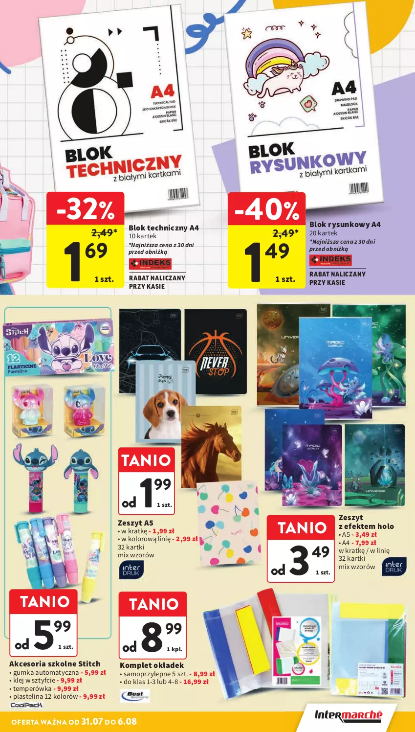 Gazetka promocyjna Intermarche - Gazetka Intermarche - ważna 31.07 do 06.08.2025 - strona 39 - produkty: Klej, Mop, Plastelina