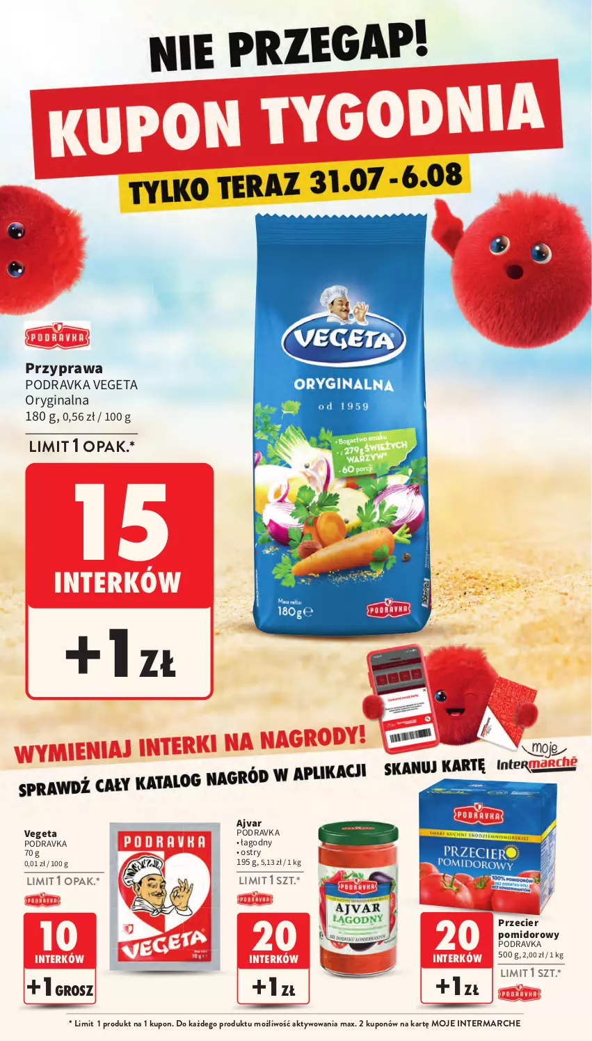 Gazetka promocyjna Intermarche - Gazetka Intermarche - ważna 31.07 do 06.08.2025 - strona 40 - produkty: Gin, Podravka, Vegeta