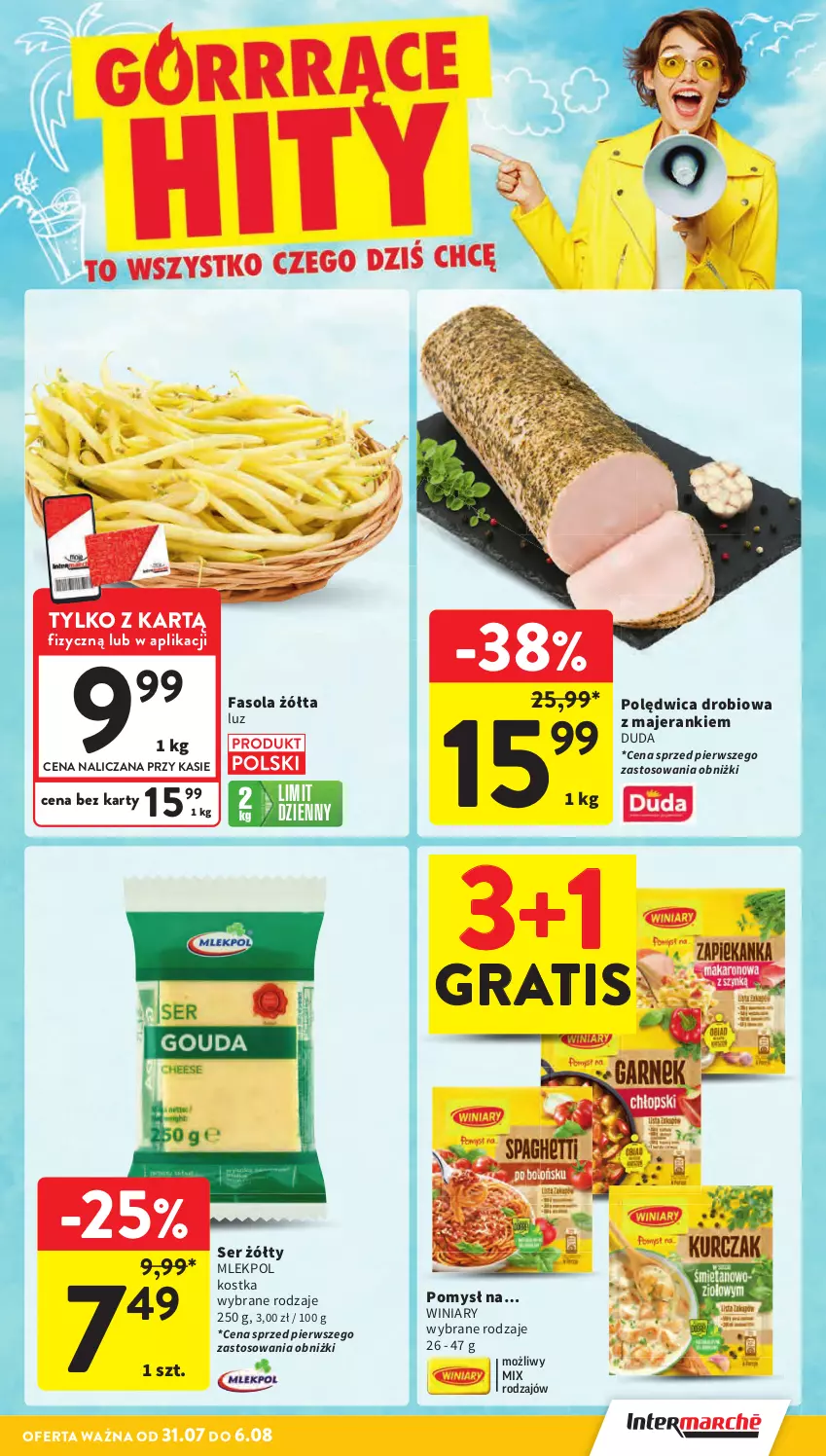 Gazetka promocyjna Intermarche - Gazetka Intermarche - ważna 31.07 do 06.08.2025 - strona 5 - produkty: Duda, Fa, Fasola, Gra, Polędwica, Ser, Winiary