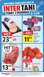 Gazetka promocyjna Intermarche - Gazetka Intermarche - Gazetka - ważna od 06.08 do 06.08.2025 - strona 45 - produkty: Mięso mielone, Mięso mielone z łopatki wieprzowej, Piórnik, Szynka, Danio, Minnie, Mięso, Pomidor malinowy