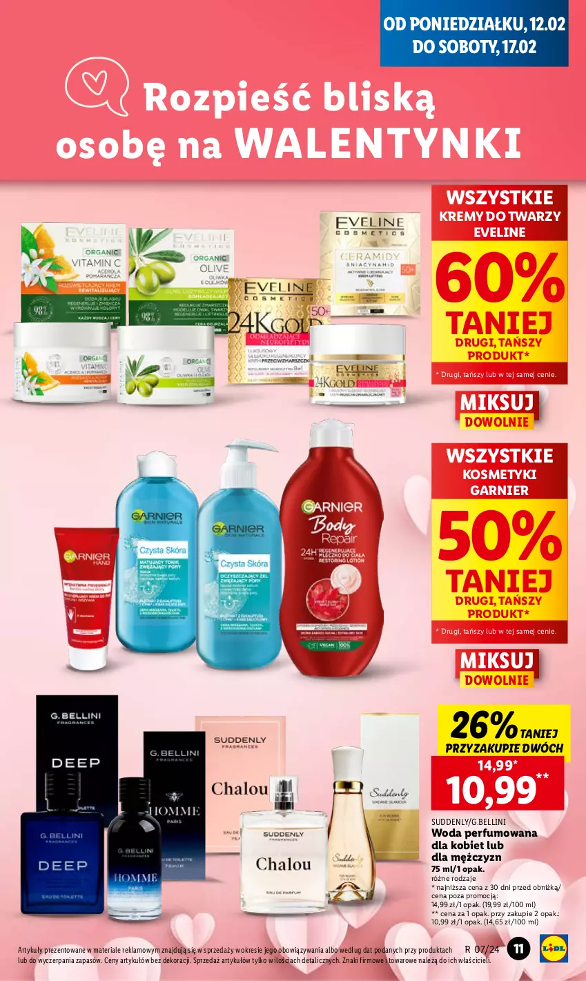 Gazetka promocyjna Lidl - GAZETKA - ważna 12.02 do 14.02.2024 - strona 13 - produkty: Bell, Eveline, Garnier, Perfum, Woda, Woda perfumowana