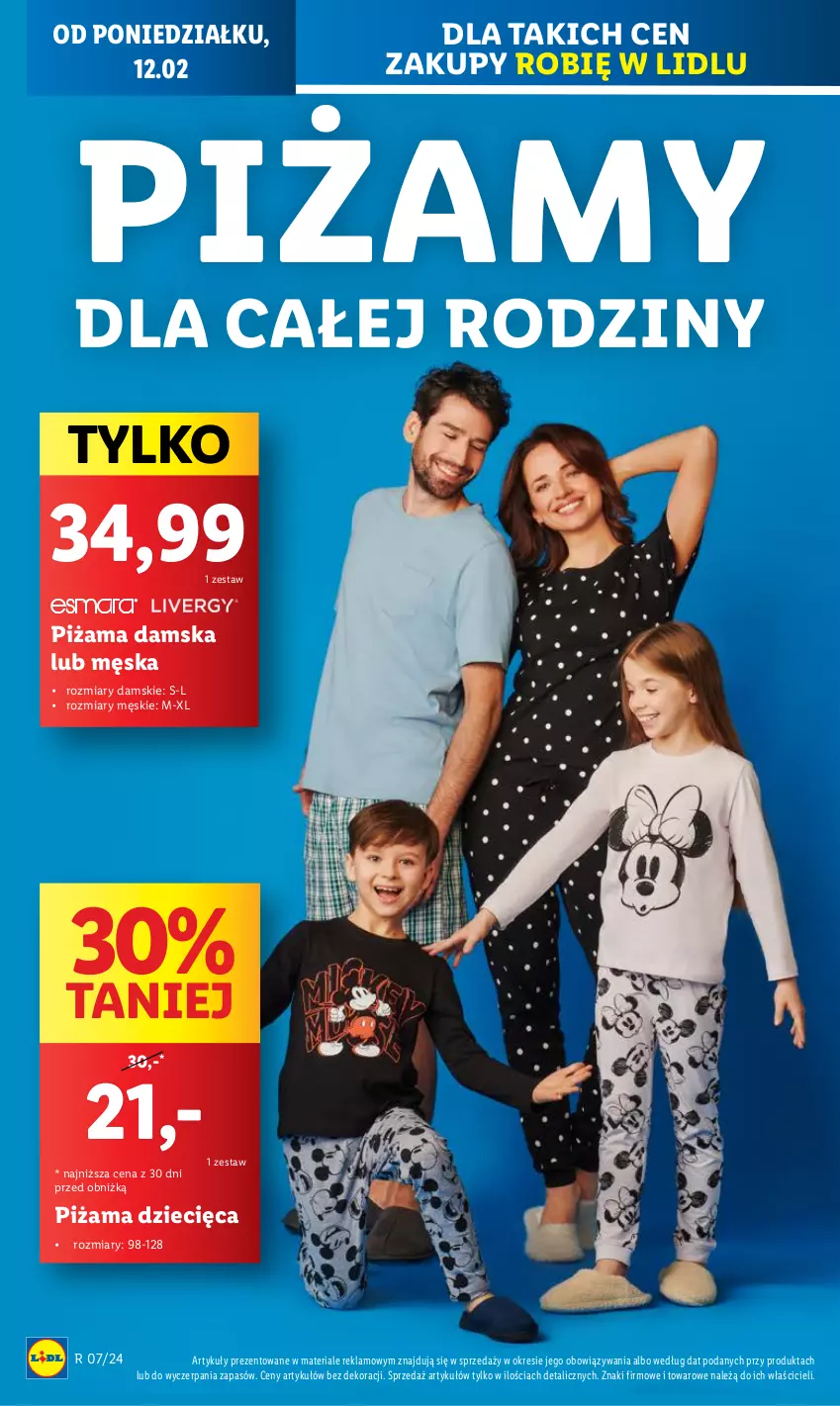 Gazetka promocyjna Lidl - GAZETKA - ważna 12.02 do 14.02.2024 - strona 18 - produkty: Dzieci, Piżama