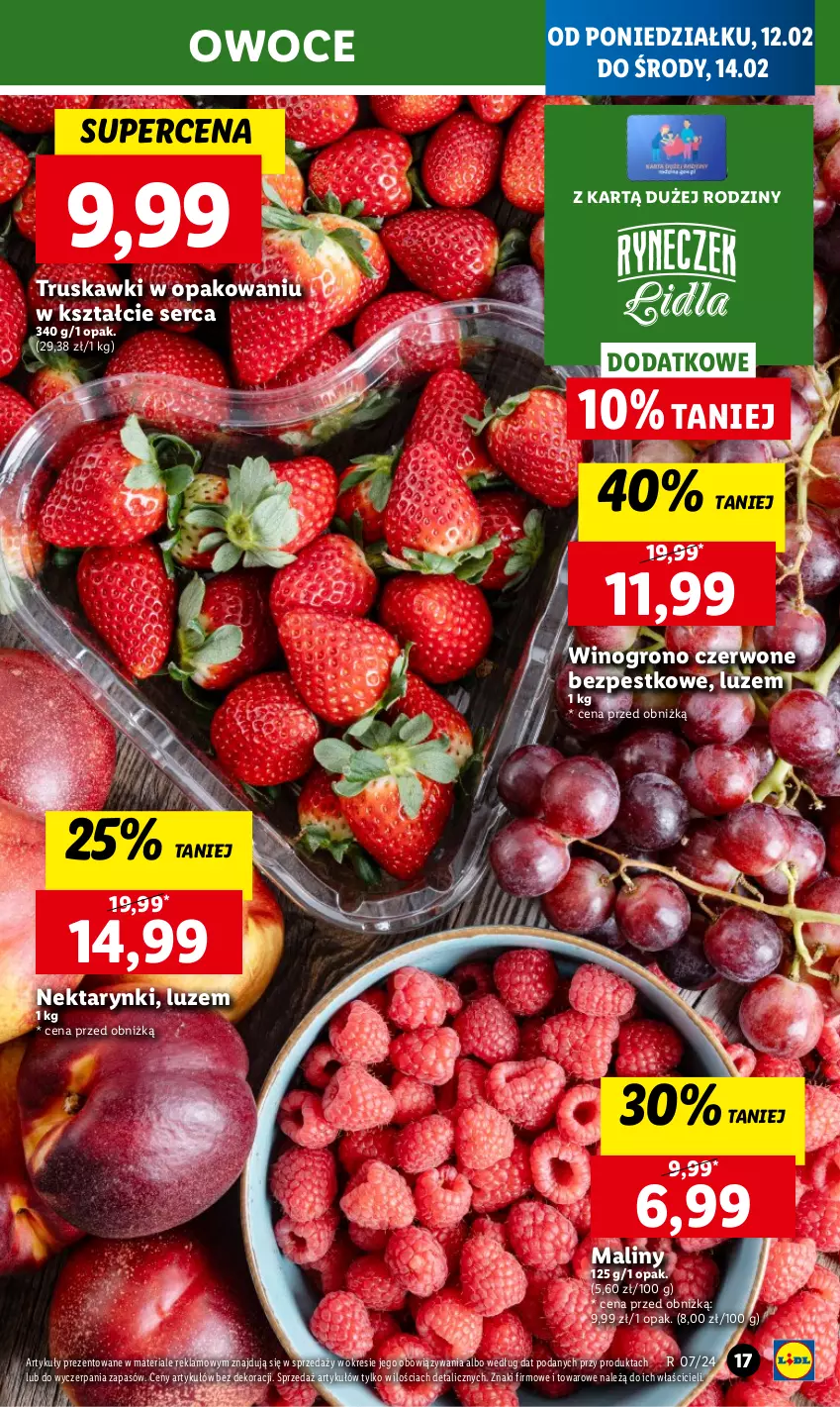 Gazetka promocyjna Lidl - GAZETKA - ważna 12.02 do 14.02.2024 - strona 19 - produkty: Chleb, Maliny, Nektar, Owoce, Ser, Truskawki, Wino