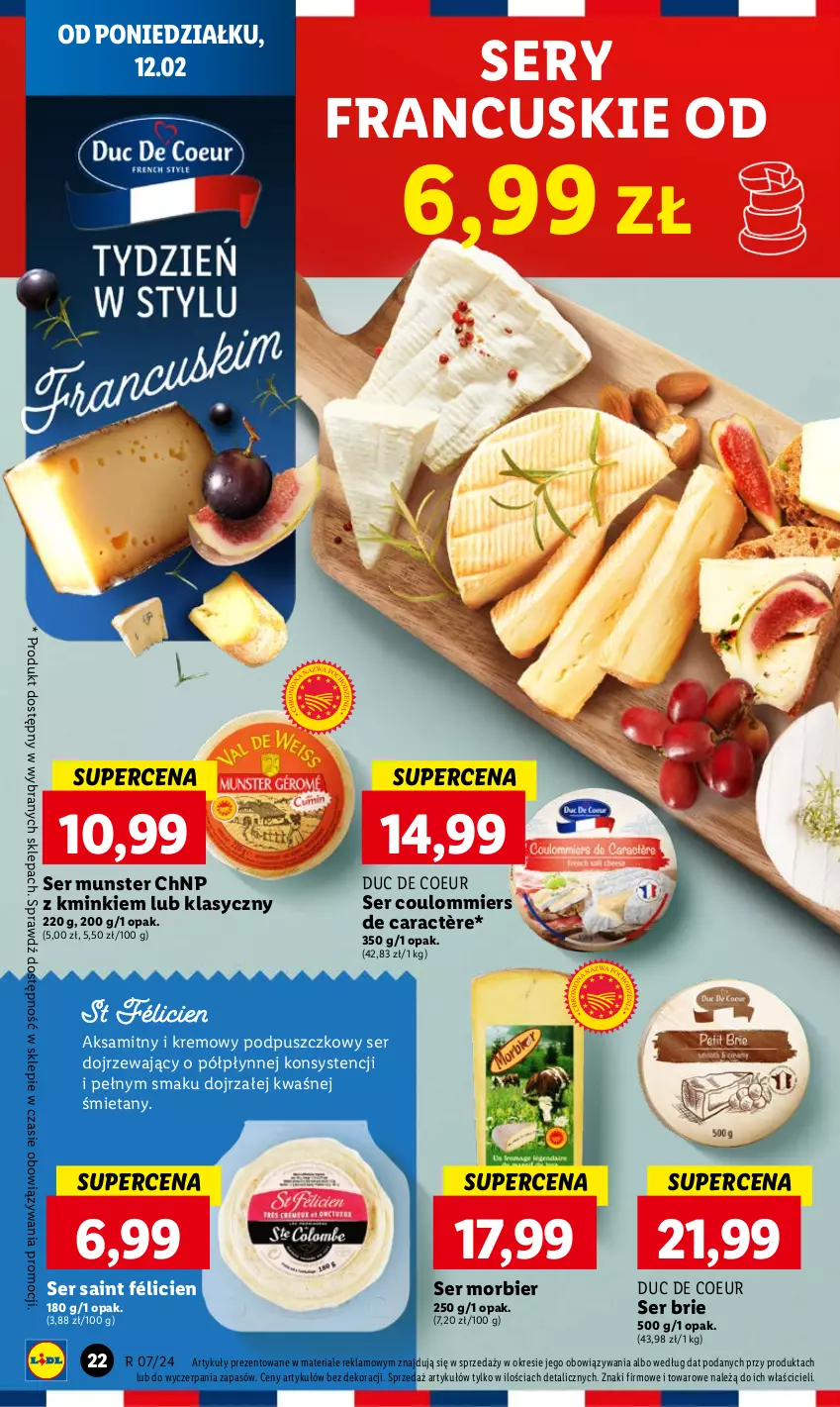 Gazetka promocyjna Lidl - GAZETKA - ważna 12.02 do 14.02.2024 - strona 24 - produkty: Aksam, Brie, Ser