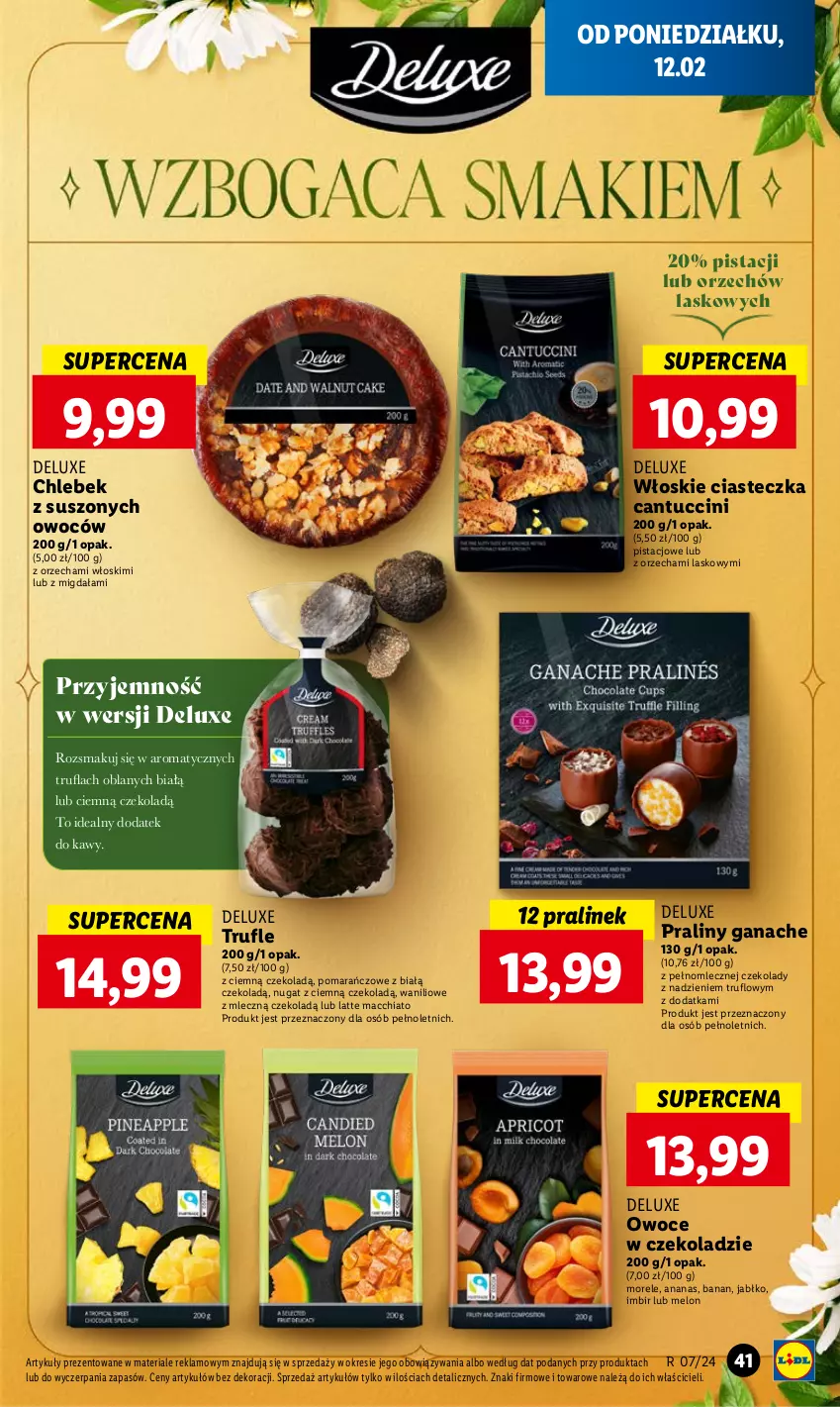 Gazetka promocyjna Lidl - GAZETKA - ważna 12.02 do 14.02.2024 - strona 43 - produkty: Ananas, Chia, Chleb, Imbir, Melon, Owoce, Praliny