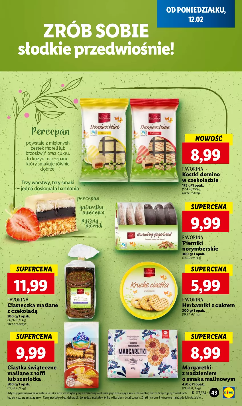 Gazetka promocyjna Lidl - GAZETKA - ważna 12.02 do 14.02.2024 - strona 45 - produkty: Ciastka, Fa, Gala, Galaretka, Herbatniki, Piernik, Stek, Szarlotka