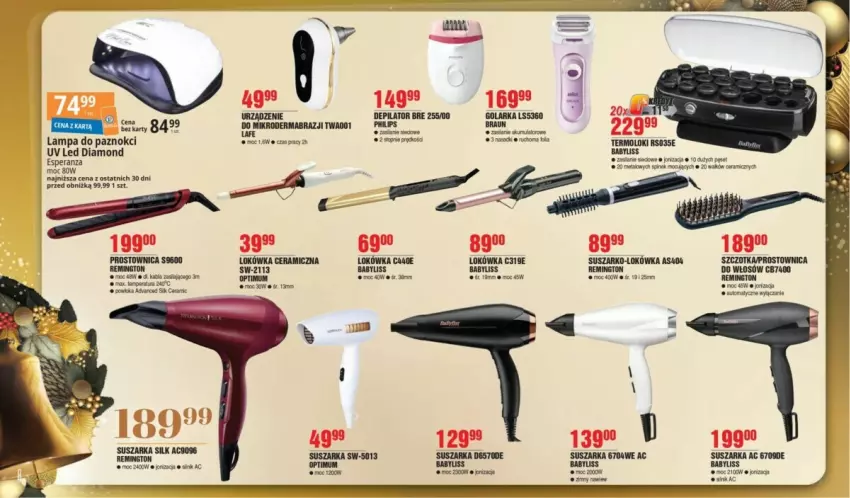 Gazetka promocyjna E Leclerc - ważna 21.11 do 09.12.2023 - strona 23 - produkty: Babyliss, Braun, Depilator, Golarka, Lampa, Lokówka, Philips, Remington, Silan, Suszarka, Szczotka