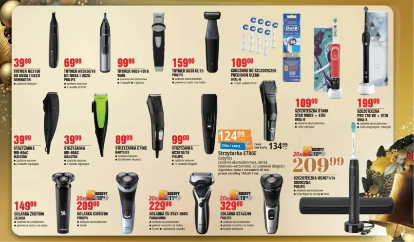 Gazetka promocyjna E Leclerc - ważna 21.11 do 09.12.2023 - strona 24 - produkty: Akumulator, Babyliss, Fa, Golarka, Panasonic, Philips, Remington, Silan, Star Wars, Szczoteczka, Tytan, Zelmer