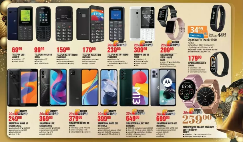 Gazetka promocyjna E Leclerc - ważna 21.11 do 09.12.2023 - strona 7 - produkty: Bateria, Fa, Gala, Halo, Hama, Krokomierz, Moto e, Motorola, MyPhone, Nokia, Opaska, Panasonic, Por, Samsung, Smartfon, Smartwatch, Telefon, Wella