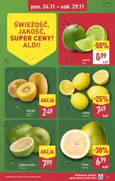 Gazetka promocyjna Aldi - Okazje weekendowe - Gazetka - ważna od 29.11 do 29.11.2025 - strona 11 - produkty: Cytryny, Kiwi, Pomelo, Limonka, Grejpfrut