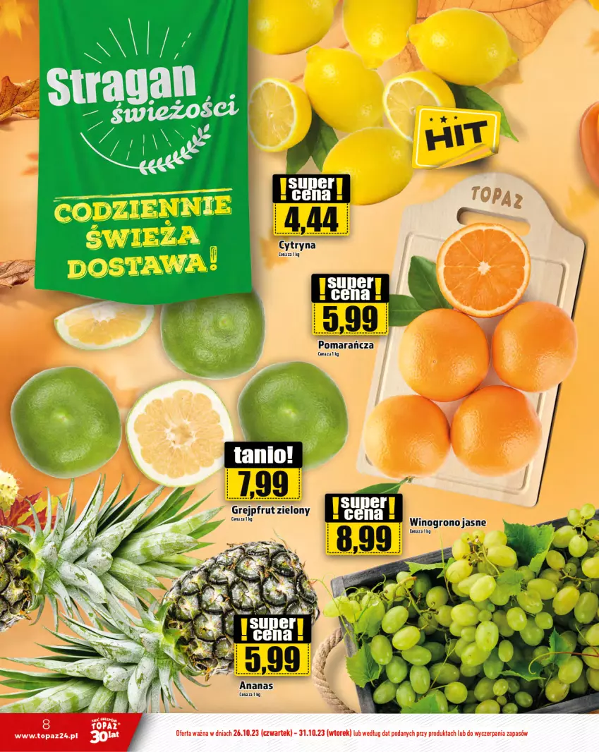 Gazetka promocyjna Topaz - Gazetka - ważna 26.10 do 31.10.2023 - strona 8 - produkty: Top