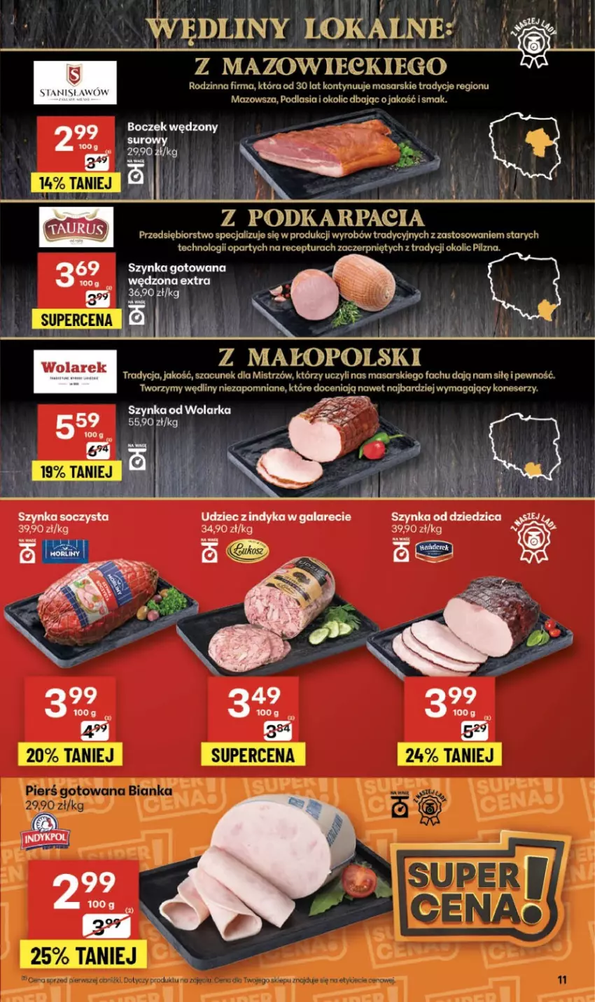 Gazetka promocyjna Delikatesy Centrum - Franczyza DC49 Czwartek - ważna 04.12 do 10.12.2025 - strona 11 - produkty: Fa, Ser, Szynka