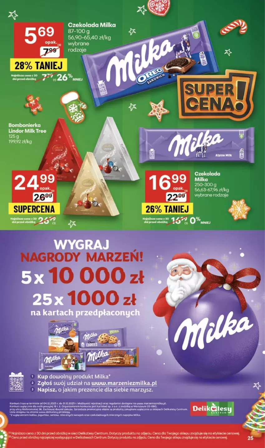 Gazetka promocyjna Delikatesy Centrum - Franczyza DC49 Czwartek - ważna 04.12 do 10.12.2025 - strona 25 - produkty: Jogurt, Milka, Rum, Ser