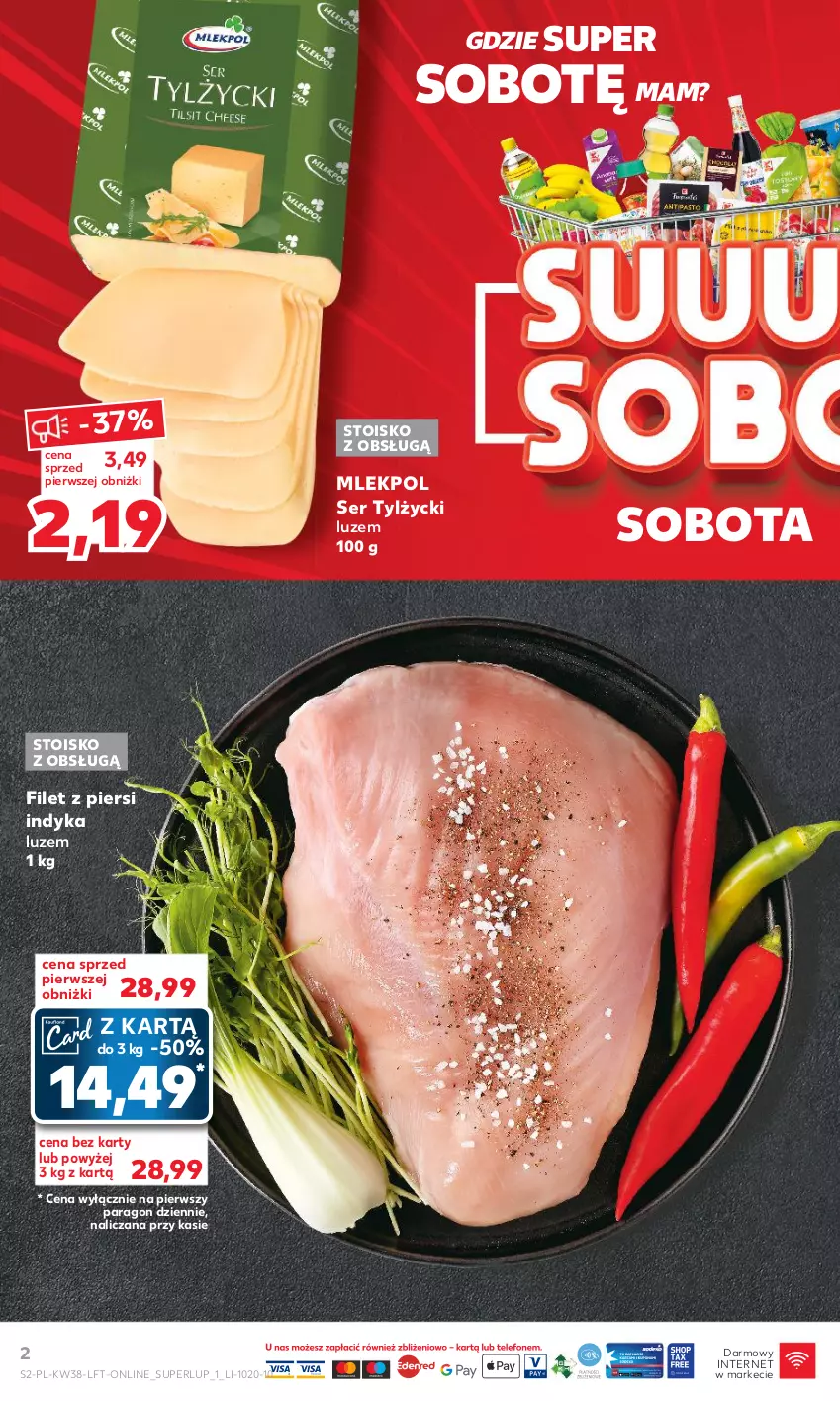 Gazetka promocyjna Kaufland - Gazetka tygodnia - ważna 21.09 do 27.09.2023 - strona 2 - produkty: Filet z piersi indyka, Ser, Ser tylżycki