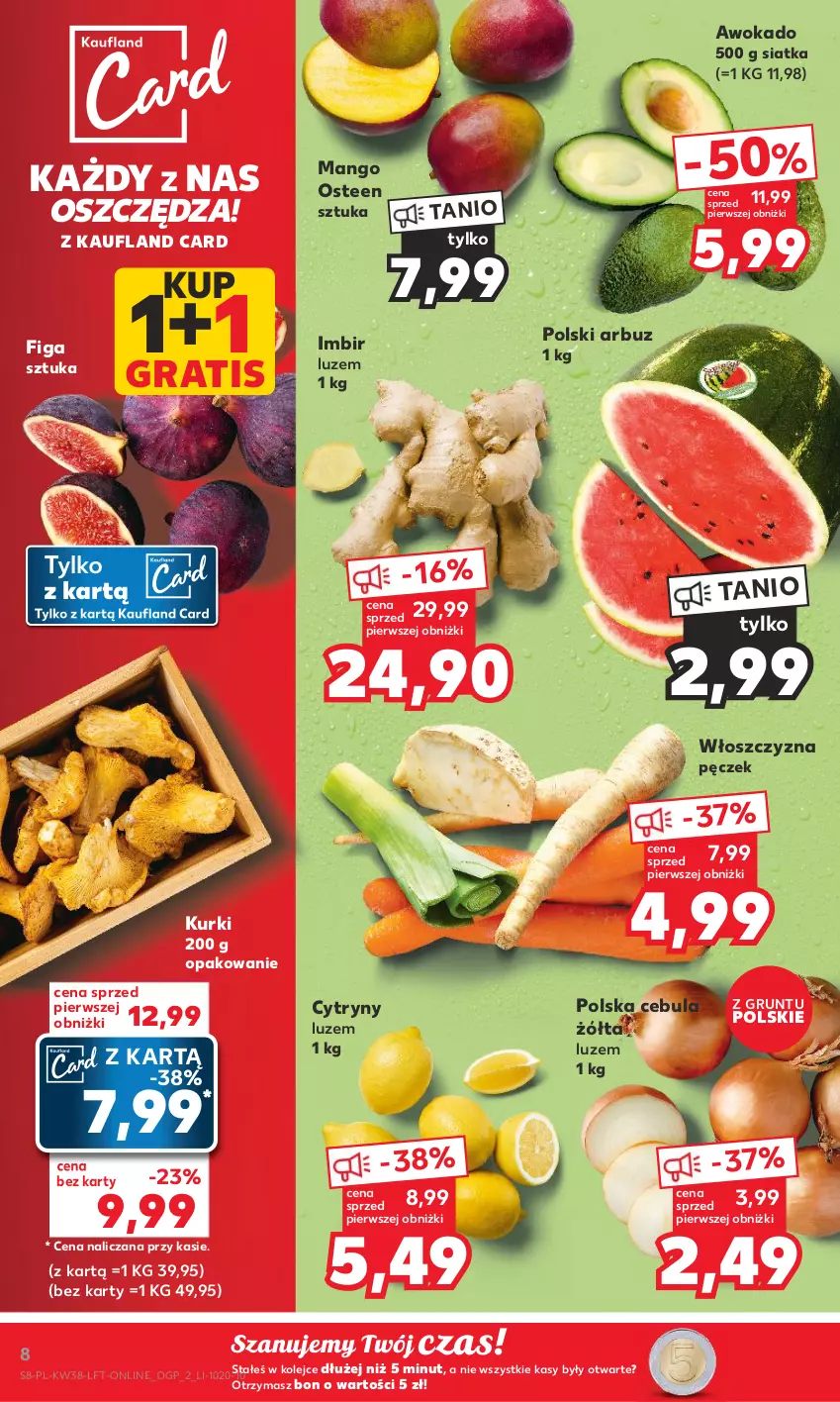 Gazetka promocyjna Kaufland - Gazetka tygodnia - ważna 21.09 do 27.09.2023 - strona 8 - produkty: Arbuz, Cebula, Cytryny, Gra, Grunt, Imbir, Mango, Olej, Siatka, Włoszczyzna pęczek