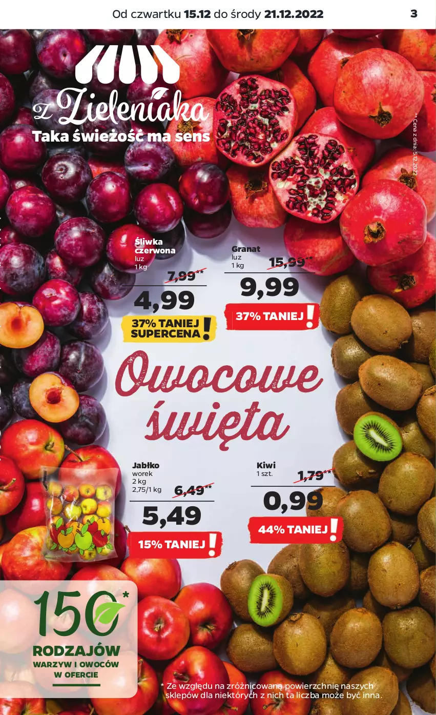 Gazetka promocyjna Netto - Artykuły spożywcze - ważna 15.12 do 21.12.2022 - strona 3 - produkty: Gra, Granat, Kiwi