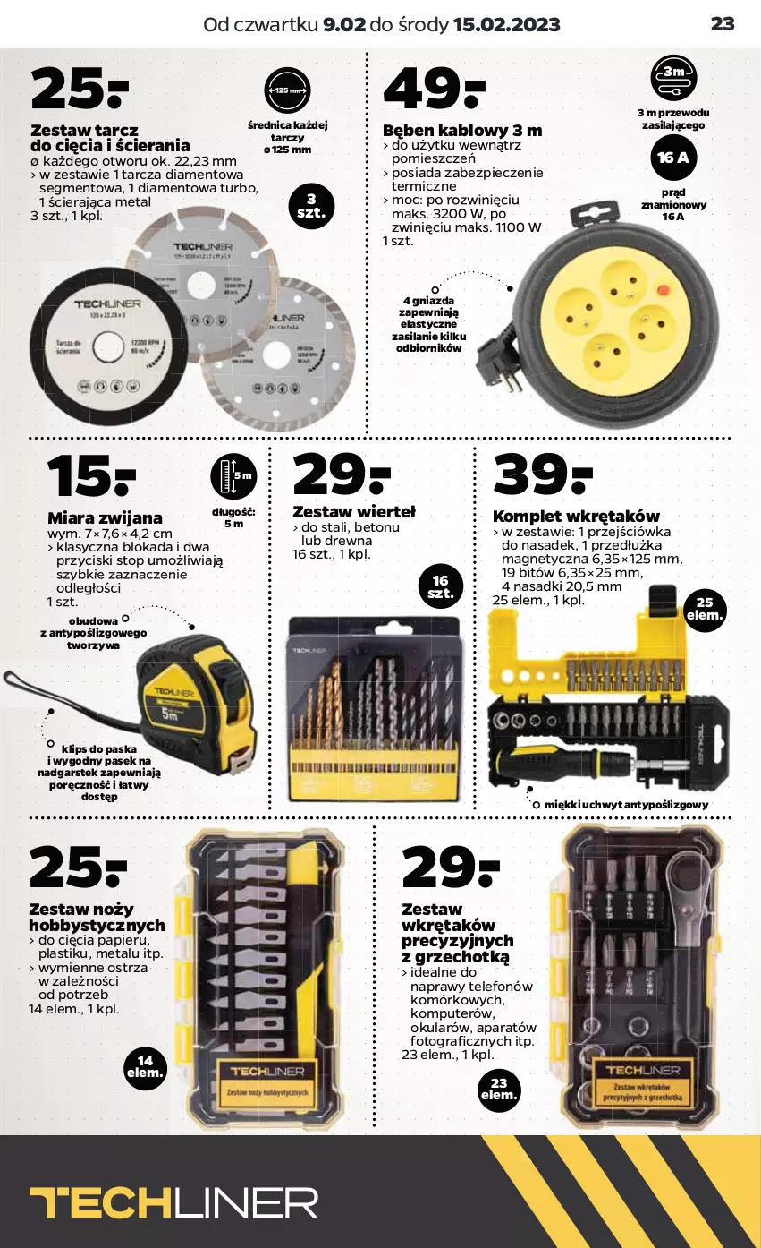 Gazetka promocyjna Netto - Akcesoria i dodatki - ważna 09.02 do 15.02.2023 - strona 7 - produkty: Gra, Hobby, Komputer, Noż, O nas, Papier, Pasek, Piec, Por, Silan, Stek, Tarcza diamentowa, Telefon, Top, Wkręt, Zestaw wierteł, Zestaw wkrętaków