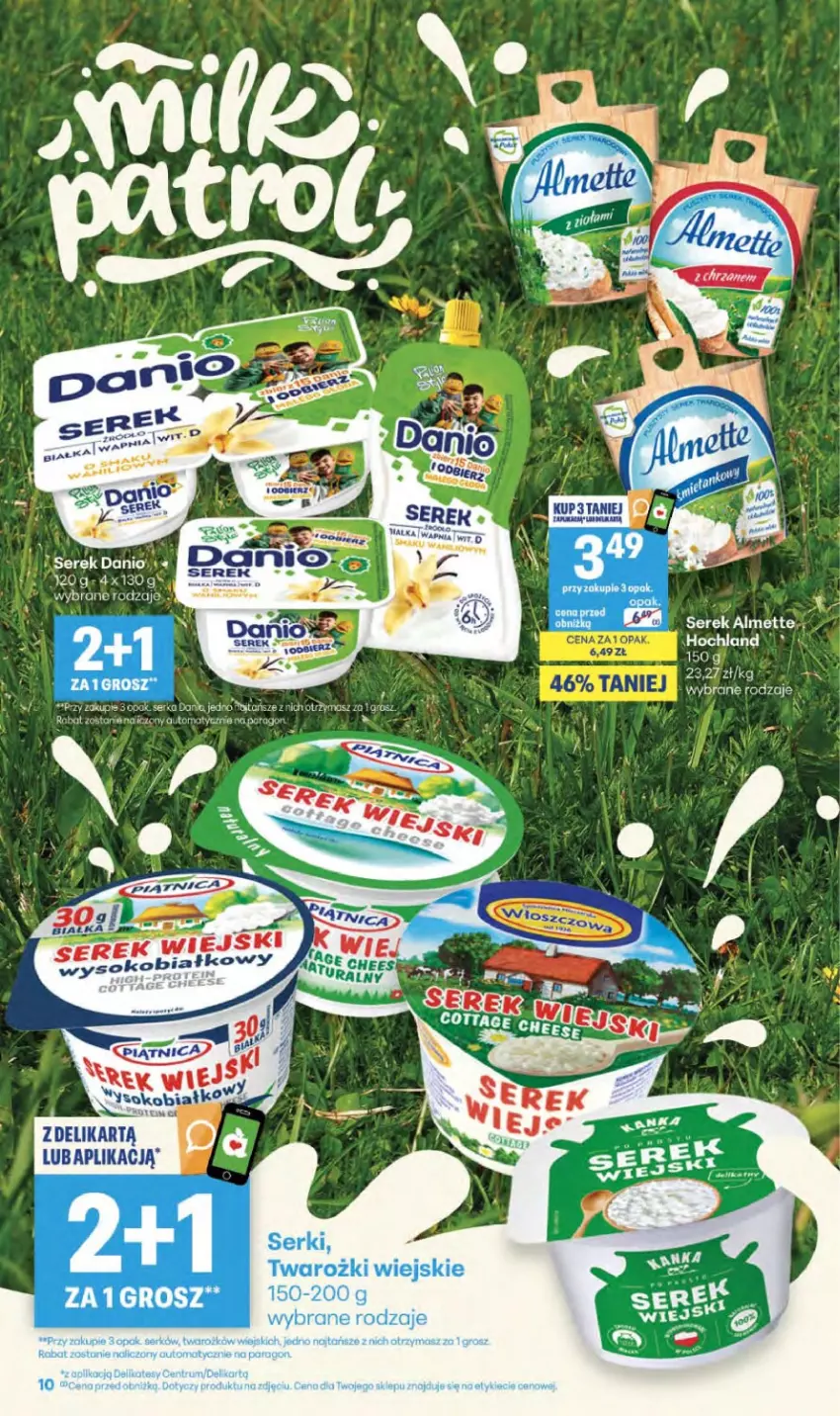 Gazetka promocyjna Delikatesy Centrum - Franczyza DC35 Czwartek - ważna 27.08 do 02.09.2026 - strona 10 - produkty: Almette, Danio, Hochland, Por, Rum, Ser, Serek, Sok