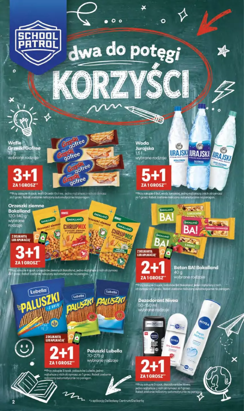 Gazetka promocyjna Delikatesy Centrum - Franczyza DC35 Czwartek - ważna 27.08 do 02.09.2026 - strona 2 - produkty: Bell, Bella, Dezodorant, Grześki, Lubella, Nivea, Orzeszki, Orzeszki ziemne, Robot, Rum