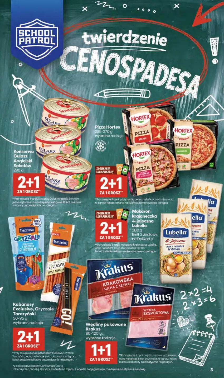 Gazetka promocyjna Delikatesy Centrum - Franczyza DC35 Czwartek - ważna 27.08 do 02.09.2026 - strona 3 - produkty: Fa, Gry, Hortex, Kabanos, Krakus, Por, Rum, Sport, Tarczyński