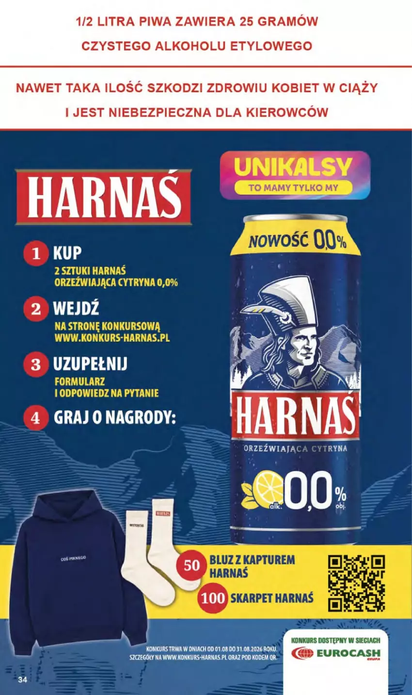 Gazetka promocyjna Delikatesy Centrum - Franczyza DC35 Czwartek - ważna 27.08 do 02.09.2026 - strona 34 - produkty: Gra, Piec, Piwa