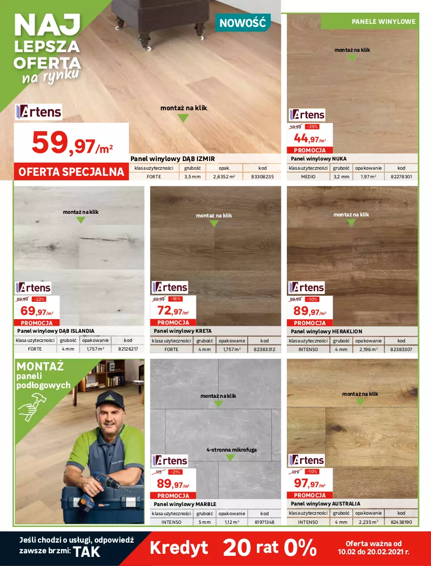 Gazetka promocyjna Leroy Merlin - Nowa podłoga - ważna 10.02 do 02.03.2021 - strona 4 - produkty: Gres, Gres szkliwiony, Lack, Lazur, Mus, Płytka, Por, Ser, Top