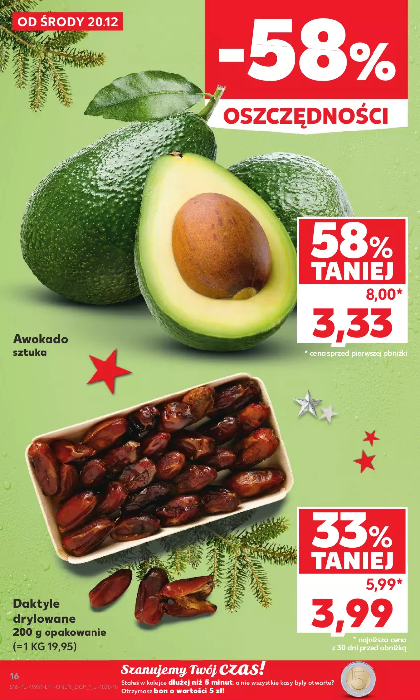 Gazetka promocyjna Kaufland - Gazetka tygodnia - ważna 20.12 do 27.12.2023 - strona 16 - produkty: Daktyle, Olej