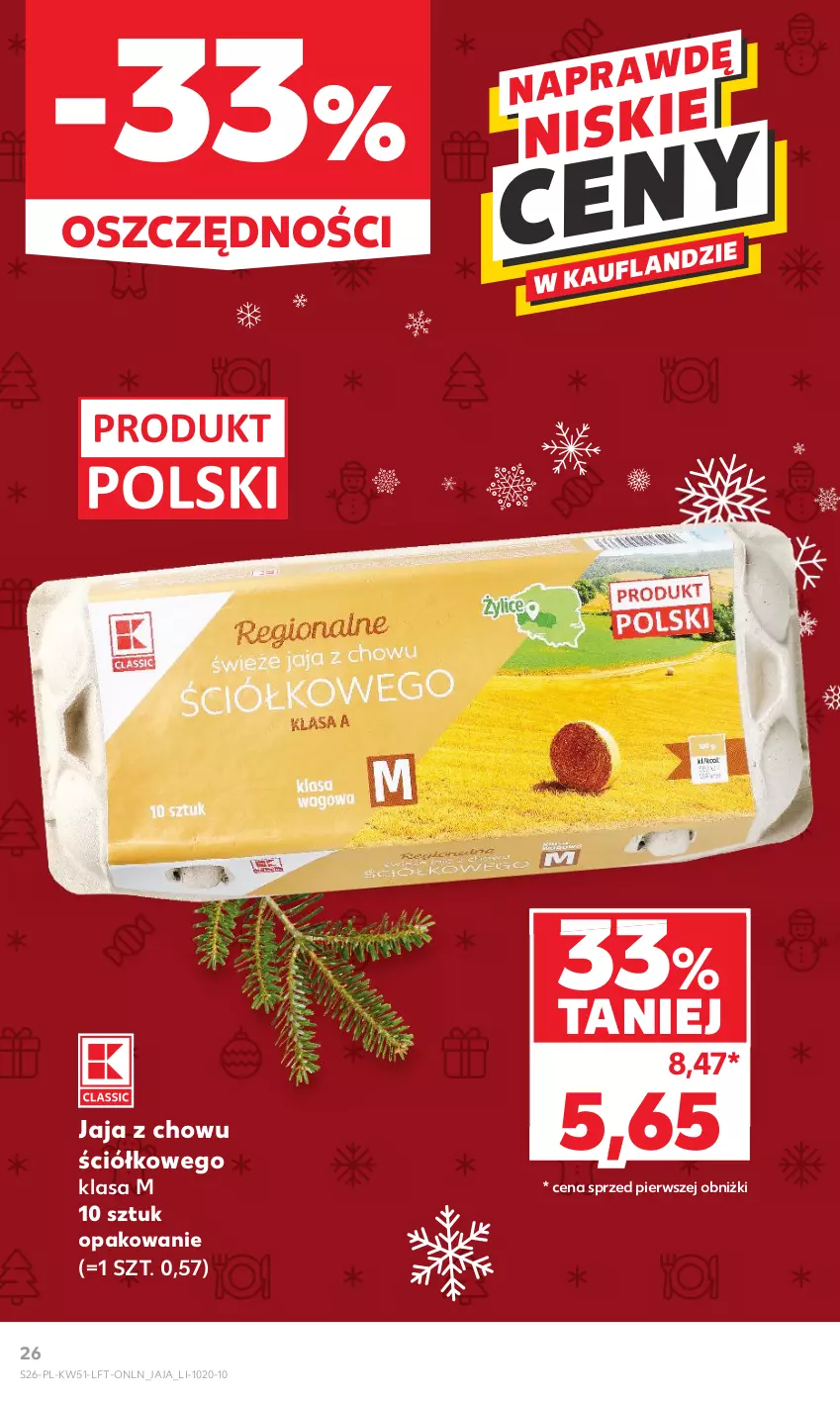 Gazetka promocyjna Kaufland - Gazetka tygodnia - ważna 20.12 do 27.12.2023 - strona 26 - produkty: Jaja