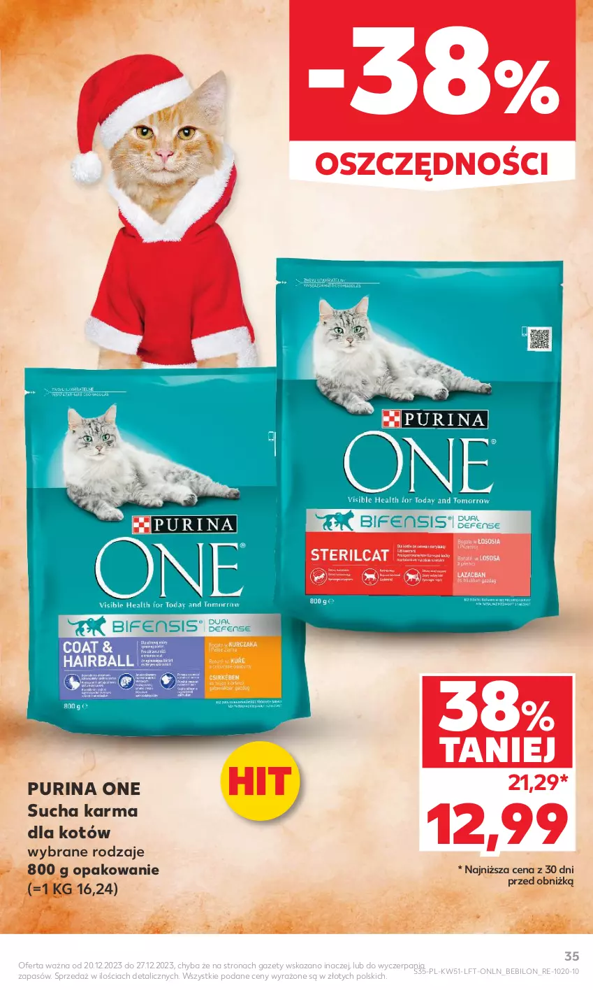 Gazetka promocyjna Kaufland - Gazetka tygodnia - ważna 20.12 do 27.12.2023 - strona 35 - produkty: BEBILON, Pur, Purina, Sucha karma