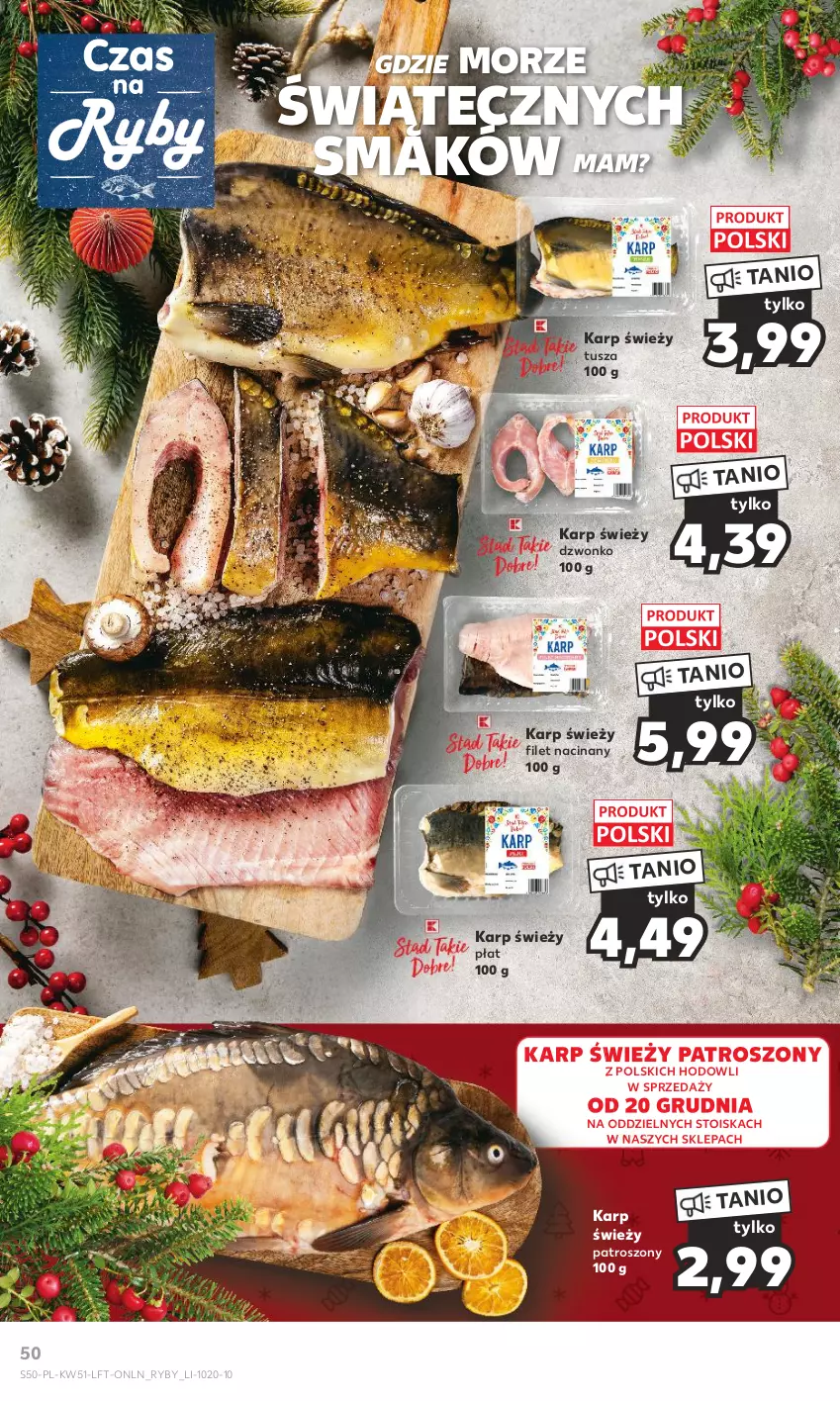 Gazetka promocyjna Kaufland - Gazetka tygodnia - ważna 20.12 do 27.12.2023 - strona 50 - produkty: Karp, Tusz