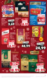 Gazetka promocyjna Kaufland - Gazetka tygodnia - Gazetka - ważna od 27.12 do 27.12.2023 - strona 67 - produkty: Earl Grey, Kawa ziarnista, Dallmayr, Kawa mielona, Kawa, Herbata czarna, Lipton, Teekanne, Jacobs, Herbata, Segafredo, Herbata owocowa