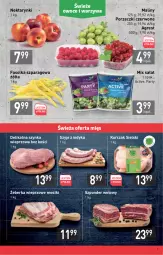 Gazetka promocyjna Stokrotka - Supermarket - Gazetka - ważna od 27.07 do 27.07.2022 - strona 5 - produkty: Kurczak, Por, Szynka wieprzowa, Porzeczki czerwone, Sałat, Szynka, Maliny, Szponder wołowy, Gres, Nektar, Fa