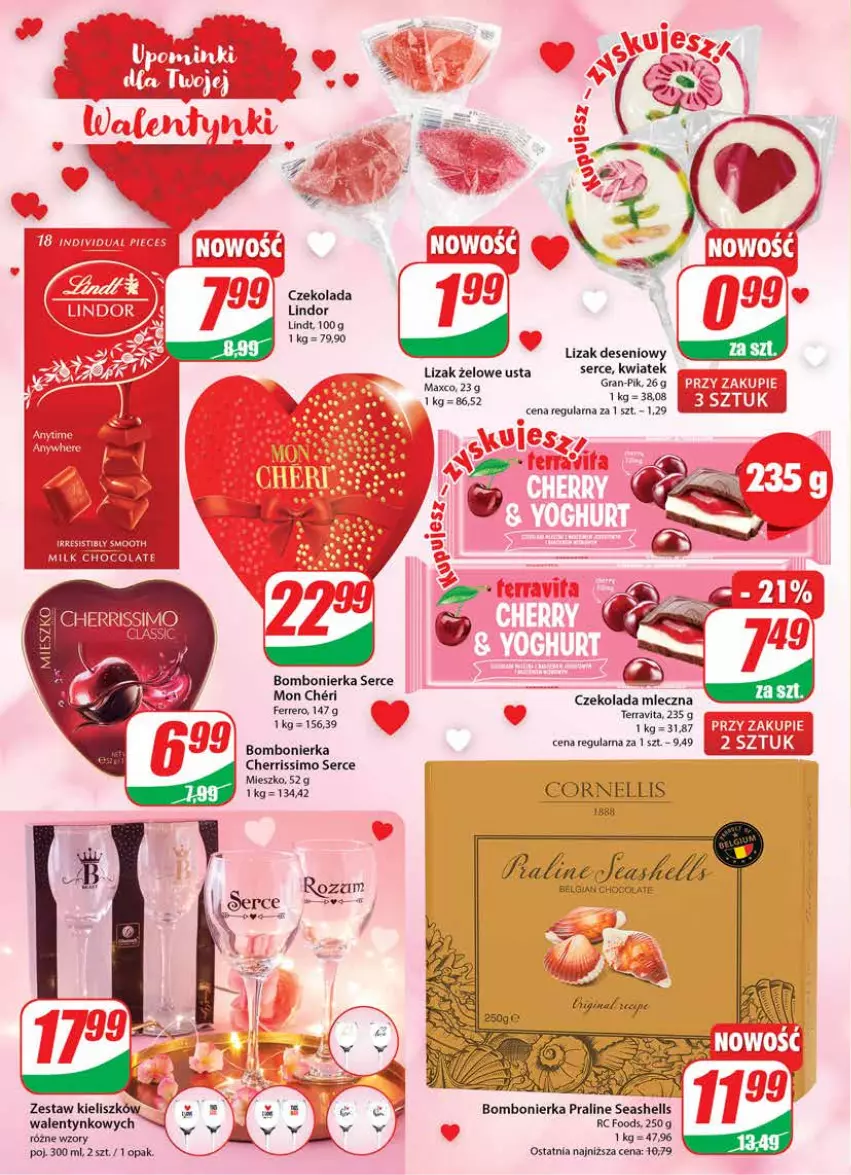 Gazetka promocyjna Dino - Gazetka - ważna 01.02 do 07.02.2023 - strona 4 - produkty: Czekolada, Ferrero, Gra, Hask, HP, LG, Lindor, Lindt, Ser