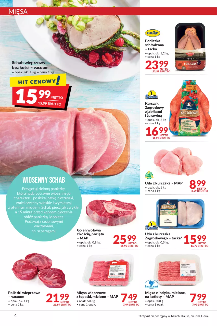 Gazetka promocyjna Makro - [Oferta promocyjna] Artykuły spożywcze i przemysłowe - ważna 22.03 do 04.04.2022 - strona 4 - produkty: Jabłka, Kotlet, Kurczak, Mięso, Mięso wieprzowe, Mięso z indyka, Orzechy włoskie, Perliczka, Piec, Schab wieprzowy, Udo z kurczaka, Warzywa