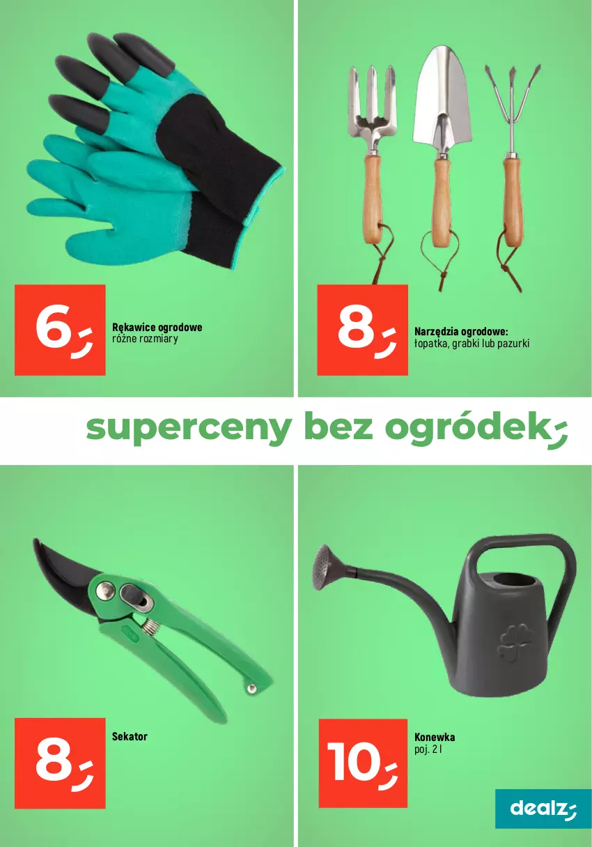 Gazetka promocyjna Dealz - MAKE A DEALZ - ważna 29.02 do 06.03.2024 - strona 25 - produkty: Gra, Konewka, Ogród, Rękawice, Sekator