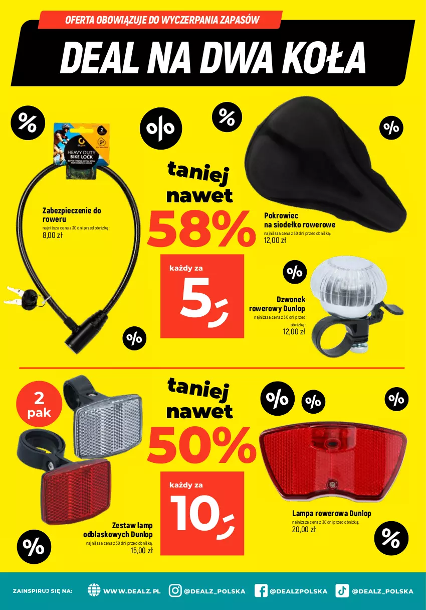 Gazetka promocyjna Dealz - MAKE A DEALZ - ważna 29.02 do 06.03.2024 - strona 26 - produkty: Dzwonek, Lampa, Piec, Pokrowiec, Rower