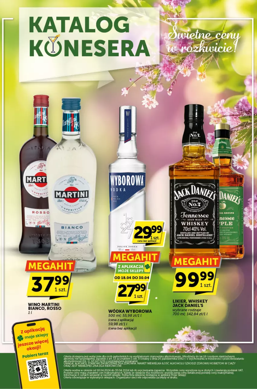 Gazetka promocyjna ABC - ważna 18.04 do 30.04.2024 - strona 1 - produkty: Martini, Piec, Ser, Waga, Whiskey, Wino