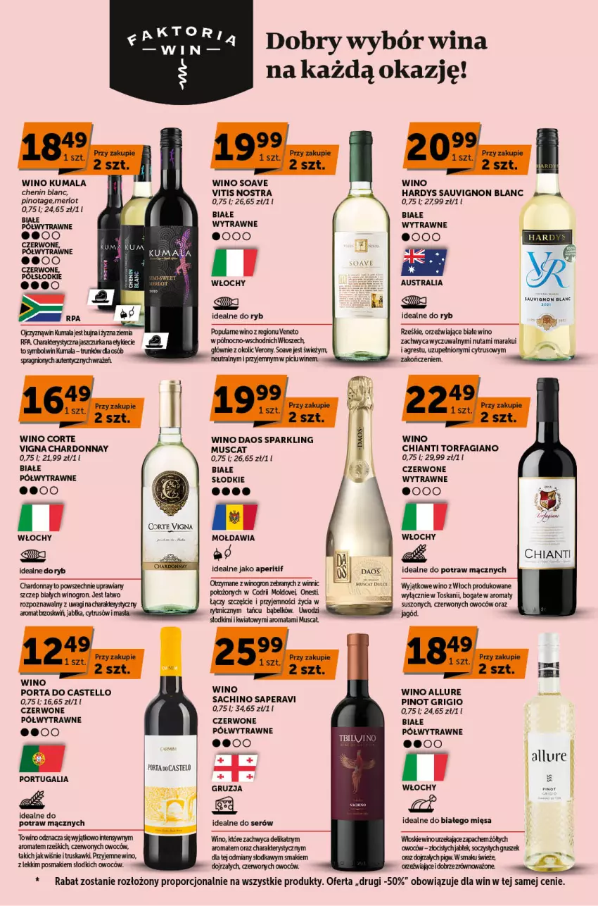 Gazetka promocyjna ABC - ważna 18.04 do 30.04.2024 - strona 6 - produkty: Chardonnay, Chia, Chianti, Dove, Fa, Gres, Jabłka, Mus, Pinot Grigio, Por, Sauvignon Blanc, Ser, Truskawki, Wagi, Wino