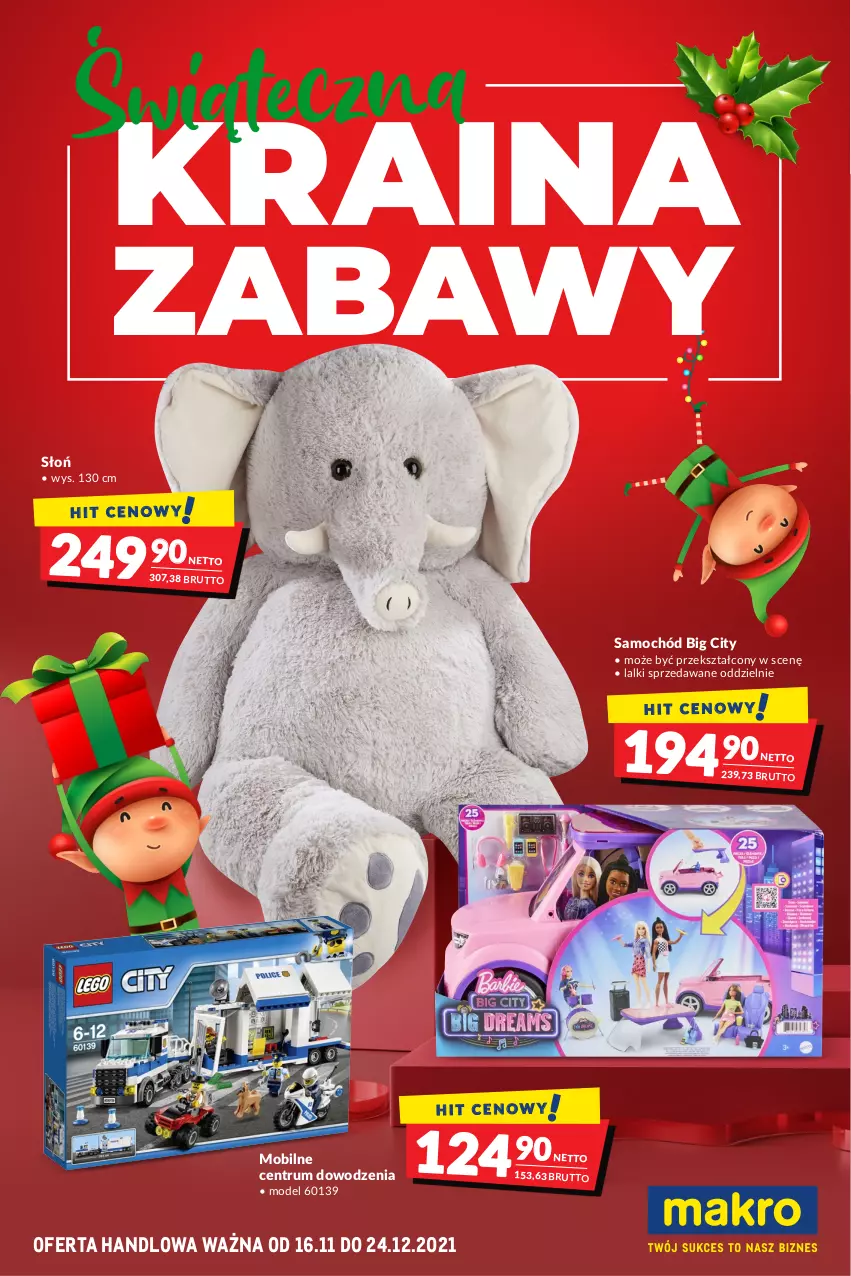 Gazetka promocyjna Makro - [Oferta specjalna] Kraina zabawy - ważna 16.11 do 24.12.2021 - strona 1 - produkty: Mobil, Rum, Samochód