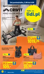 Gazetka promocyjna Lidl - Gazetka ważna od 03.08. do 08.08. - Gazetka - ważna od 08.08 do 08.08.2026 - strona 10 - produkty: Por, Kamizelka, Torba, Sport, Waga