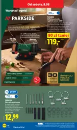 Gazetka promocyjna Lidl - Gazetka ważna od 03.08. do 08.08. - Gazetka - ważna od 08.08 do 08.08.2026 - strona 52 - produkty: Parkside, Kosz, Regał, Haczyk, Szlifierka, Ogród, Lakier