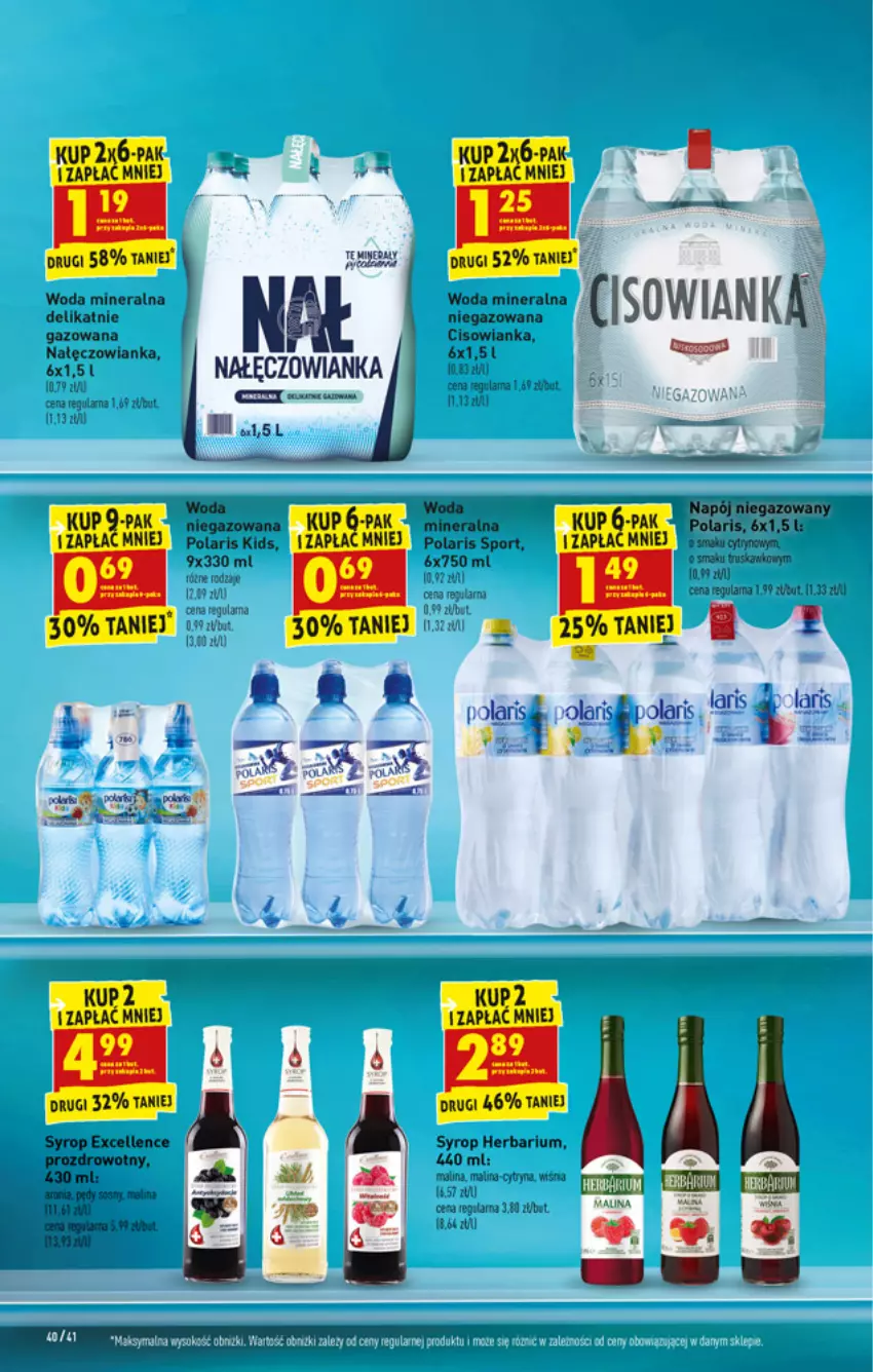 Gazetka promocyjna Biedronka - W tym tygodniu - ważna 14.02 do 19.02.2022 - strona 40 - produkty: Gala, Nałęczowianka, Por, Sport, Syrop, Woda, Woda mineralna