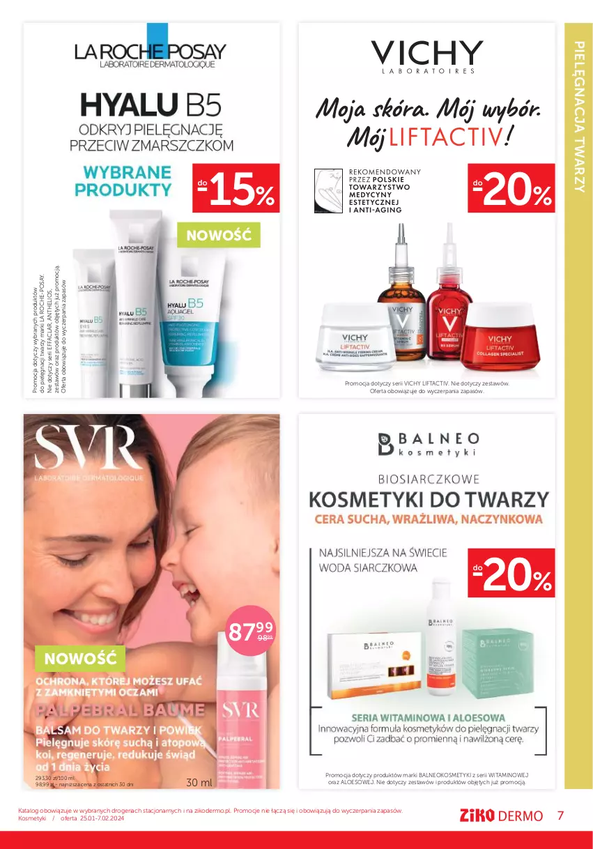 Gazetka promocyjna Ziko - Gazetka Ziko Dermo - ważna 25.01 do 07.02.2024 - strona 7 - produkty: Fa, Helio, La Roche-Posay, Ser, Vichy