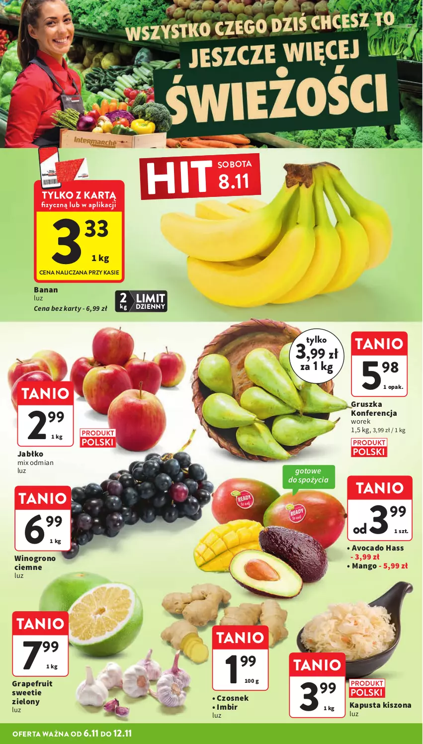 Gazetka promocyjna Intermarche - Gazetka Intermarche - ważna 06.11 do 12.11.2025 - strona 12 - produkty: Avocado, Czosnek, Gra, Imbir, Mango, Wino